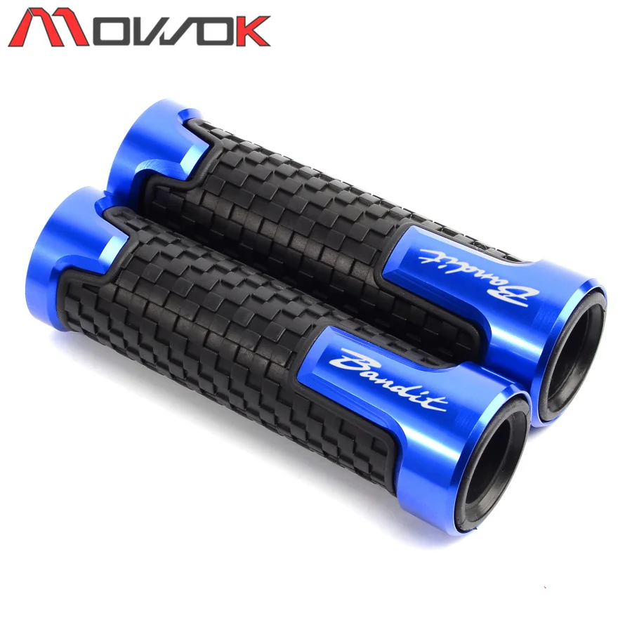 Вспышки руль мотоцикла ручки 7/8 &quot22 мм для SUZUKI Bandit 1250 250 400 650 GSF650 bandit 1200 BANDIT250|Ручки