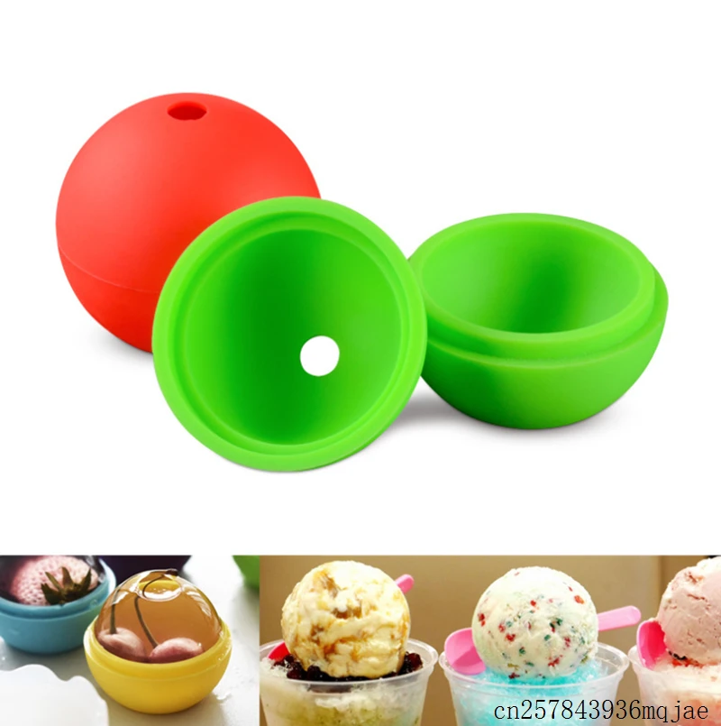 

50pcs Silicone Ice Ball Mold Cake Mould 6 cm Round Shaped Ice Mould Kicthen Baking Tools