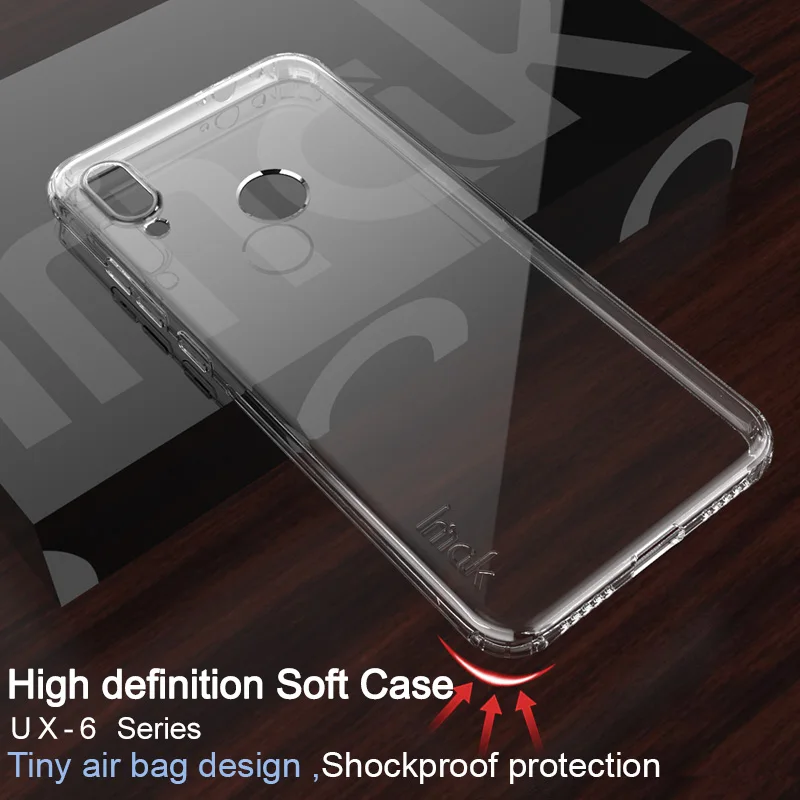 

iMak Soft TPU Gel Case for Xiaomi Redmi Note 7Pro Shockproof Cover Clear Silicone Airbags Protection Shockproof Case Redmi Note7
