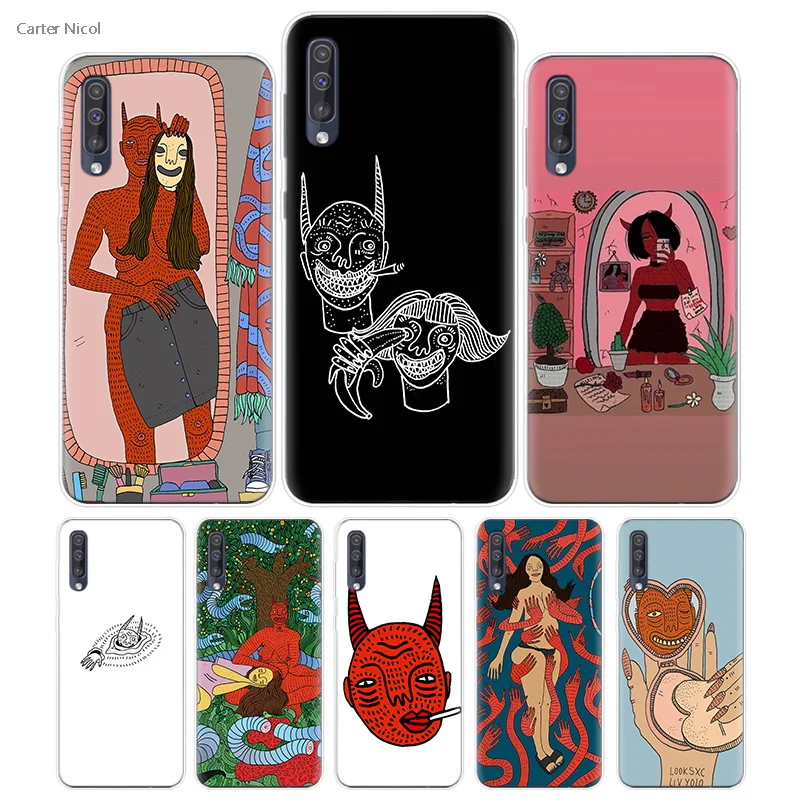 

Transpatrent Silicone Case for Samsung Galaxy A50 A70 A30 M30 M20 A10 A20 A40 M20 Cover Phone polly nor