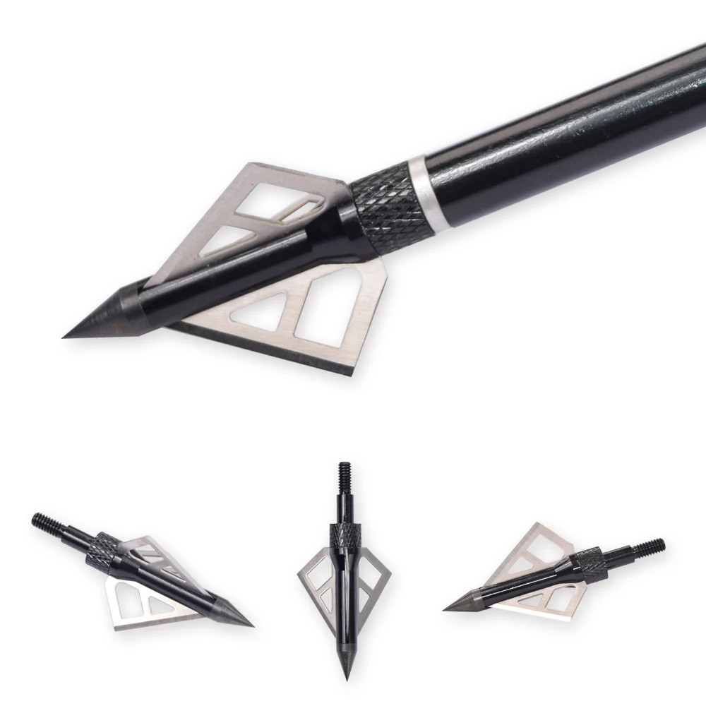 

Black Color 12Pcs Archery Bow Arrow Point Tip Arrowhead for Hunting Archery Target Outdoor Sports Free Shipping
