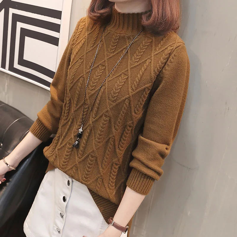 

Women sweater 2019 new autumn and winter sweet soft warm female sweater Japan style student teenager knitted pullover A21a