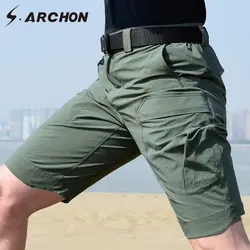 S. ARCHON летние армейские военные тактические шорты быстросохнущие дышащие мужские шорты Карго тонкие гибкие рабочие шорты мужские