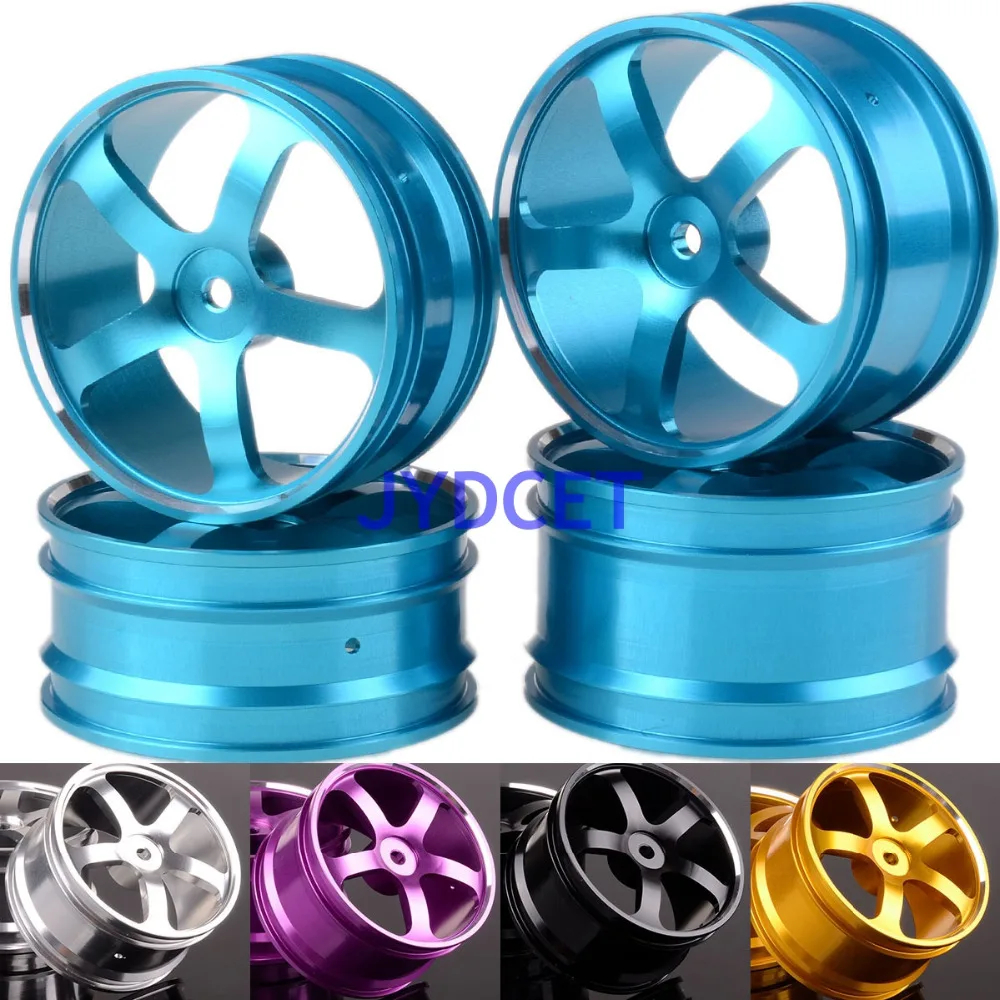 

RC 1/10 Model Car Off-Road Buggy Front & Rear 12mm Hub Metal 5 Spoke 205(F+R) Wheel Rim