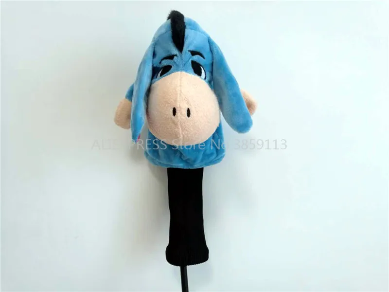 

Blue Color Donkey Golf Fairway Woods Headcover Plush Animal Woods Golf Cover Funny Gift For Man Women