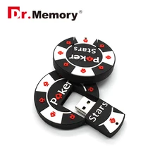 Poke Stars USB Flash Drive Bargaining Chips Pen Drive 16GB External Storage Pendrive 32GB 64GB USB Stick Creative Gift