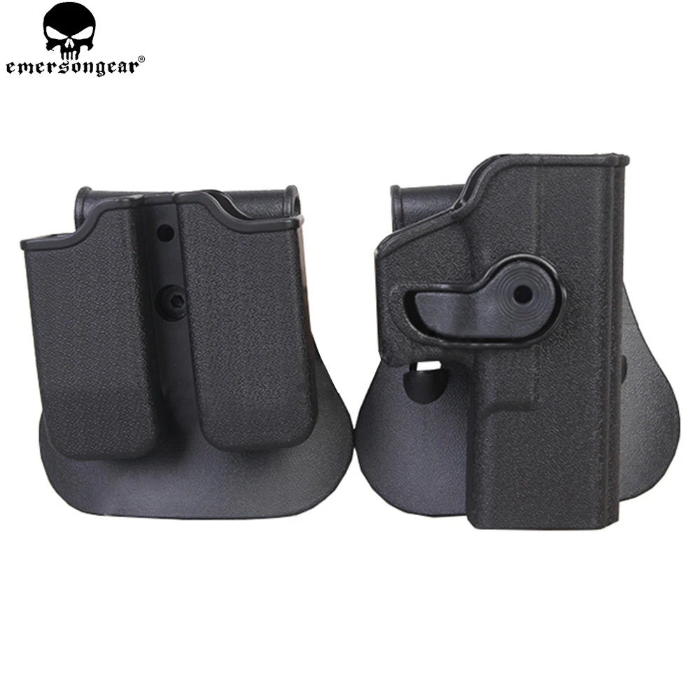 Holster para Glock Coldre de Arma de Mão Conjunto Transportadora Revista Rotary Emersongear 17 – 22 31 Plástico Pistola Coldre Caça Imi