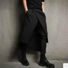 27-44! Новая мужская одежда для ночного клуба, Модные шаровары, корейские тонкие брюки-кюлоты, повседневные штаны, большие размеры, костюмы певицы