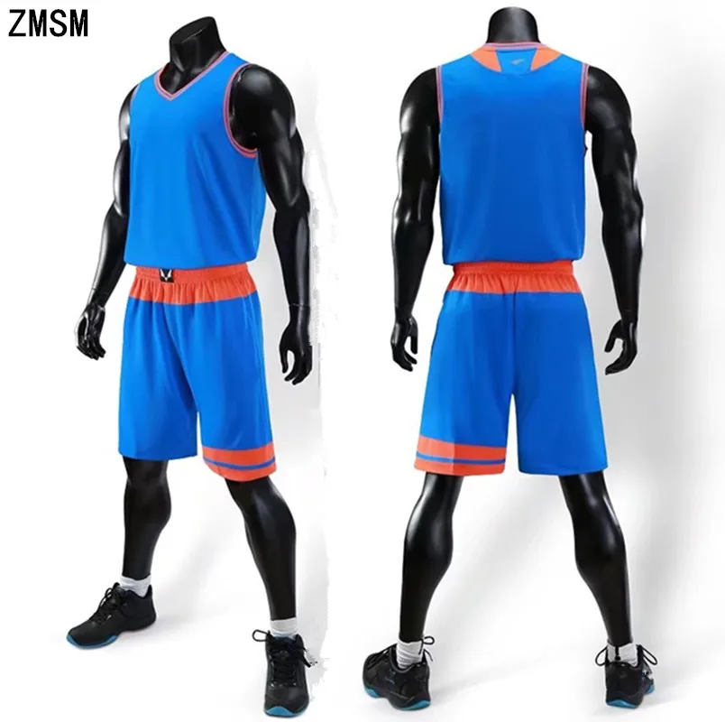 ZMSM 2018 Men's Basketball jerseys Set High end Basketball uniform