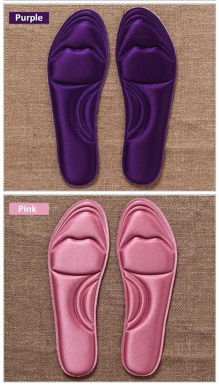2 пар/лот 4D дизайн Plantar Fasciitis подушка для обуви амортизирующая мягкая стелька с памятью формы для мужчин массаж ног Удобные стельки для женщин