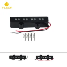 FLEOR Black Bass Pickup 4 струны открытый стиль керамический магнит для джаза JB бас гитары аксессуары, шеи или Моста Пикап выбрать