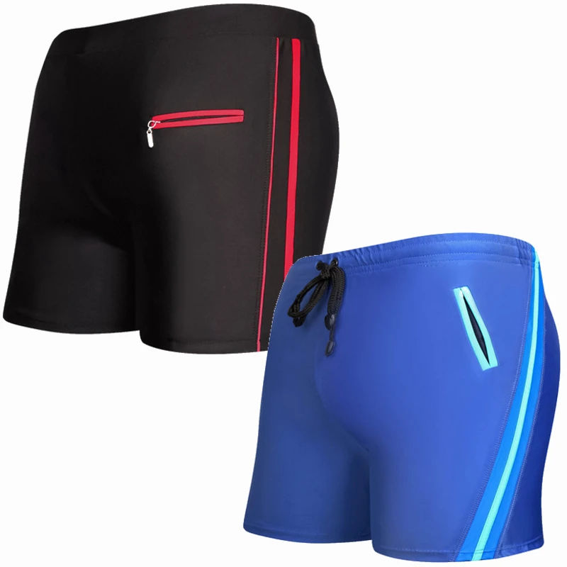 Download Summer Swim Shorts Racing Swimsuit quick dry Zipper Front ...