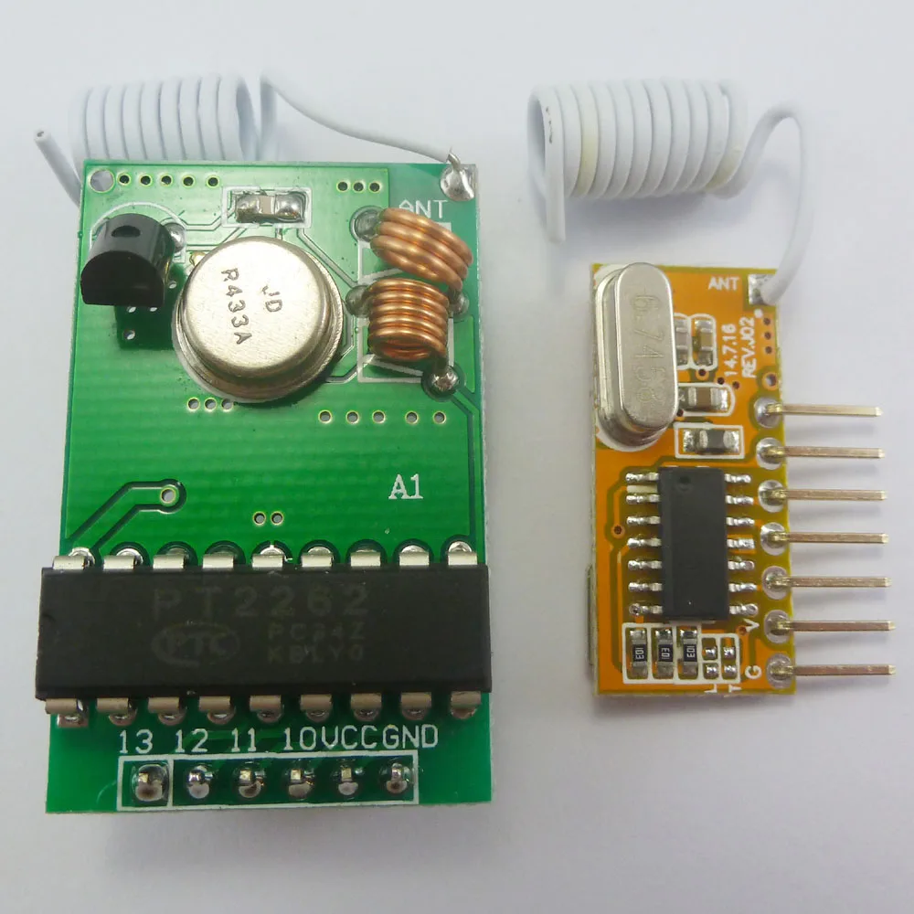 433 МГц PT2262 кодировщик для Arduino декодер РЧ передатчик приемник Ссылка комплект