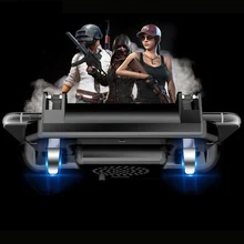 SR мобильный игровой геймпад кулер вентилятор охлаждения Бесплатный огонь PUBG мобильный игровой контроллер PUBG джойстик металлическая кнопка пуска ручка