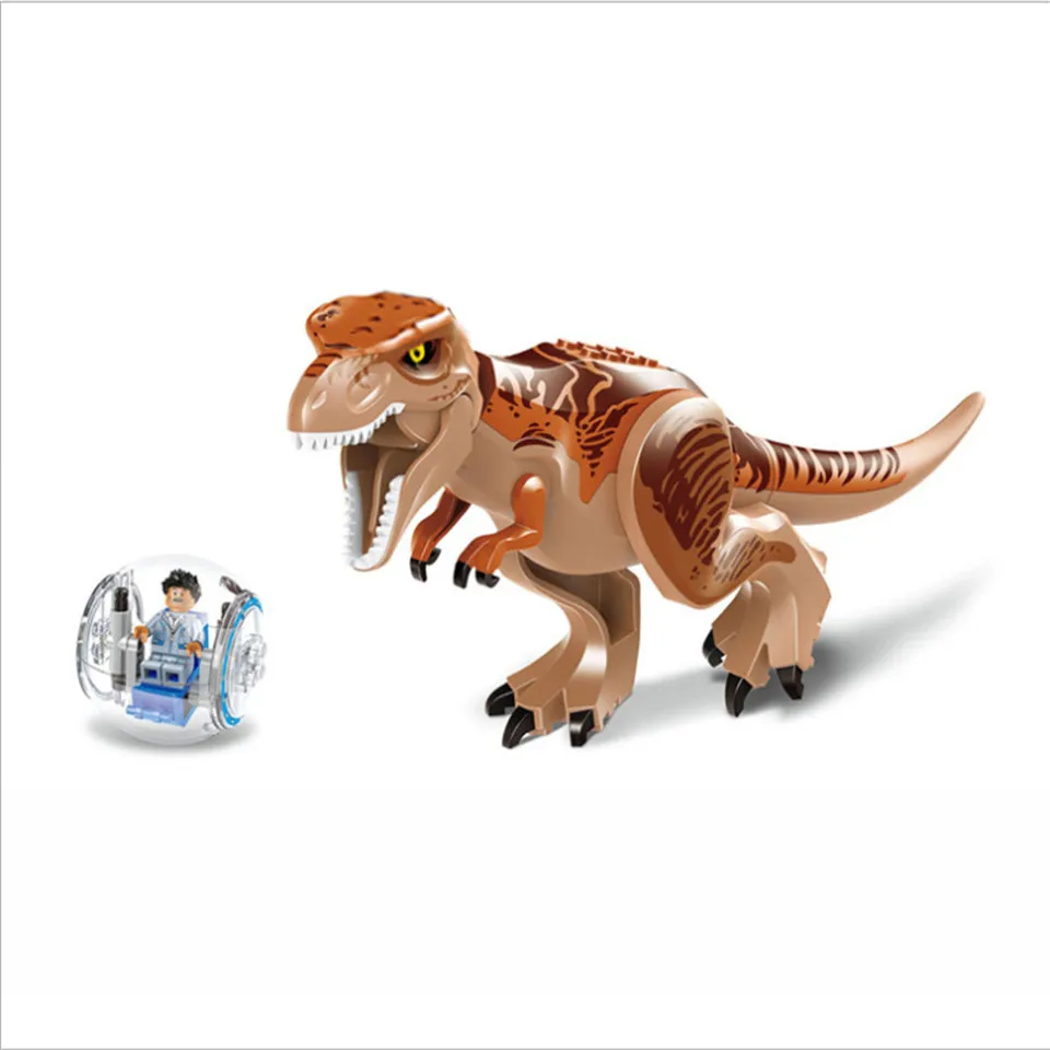 2 шт./компл. блоки Строительные блоки просвещения Фигурка динозавра мир T-rex игрушки для детей Indominus Rex динозавра игрушка