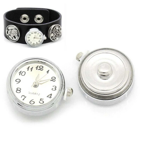 Hot Selling White Color Charm Bracelets Watche Women Pulseras Snaps Button Jewelry Men’s Watch For18mm Snap Bracelets jewelry