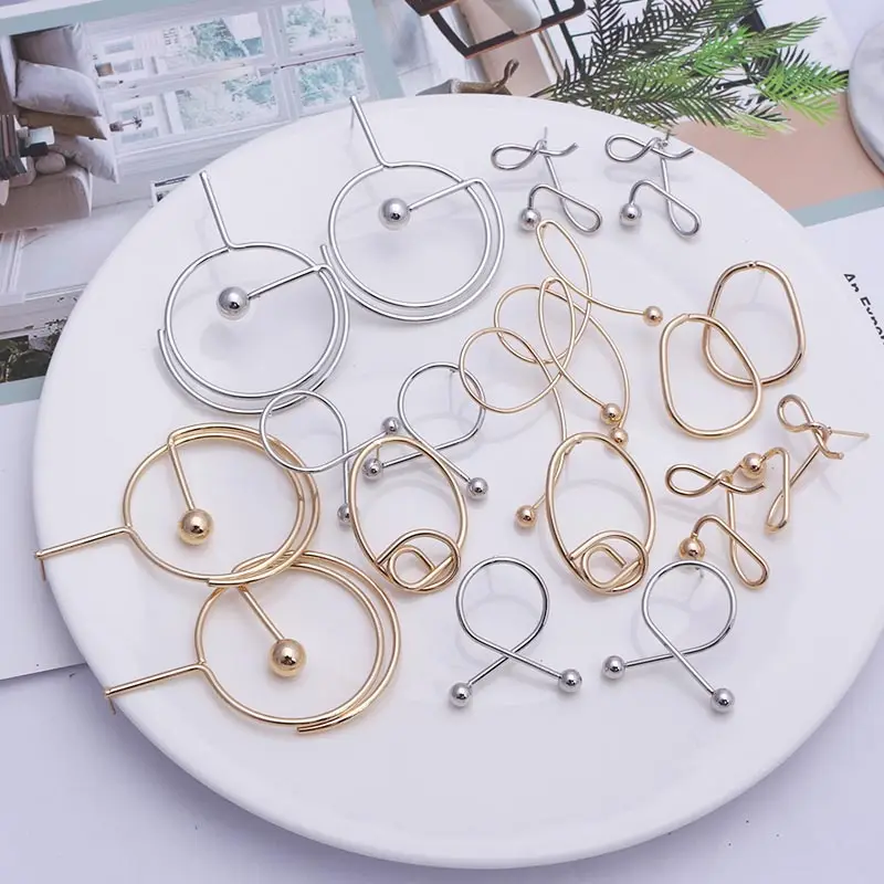 

Fashion Earrings for Women 2019 Statement Geometric Long Metal Earrings Silver Gold Pendant Earing Jewelry Brincos Vintage