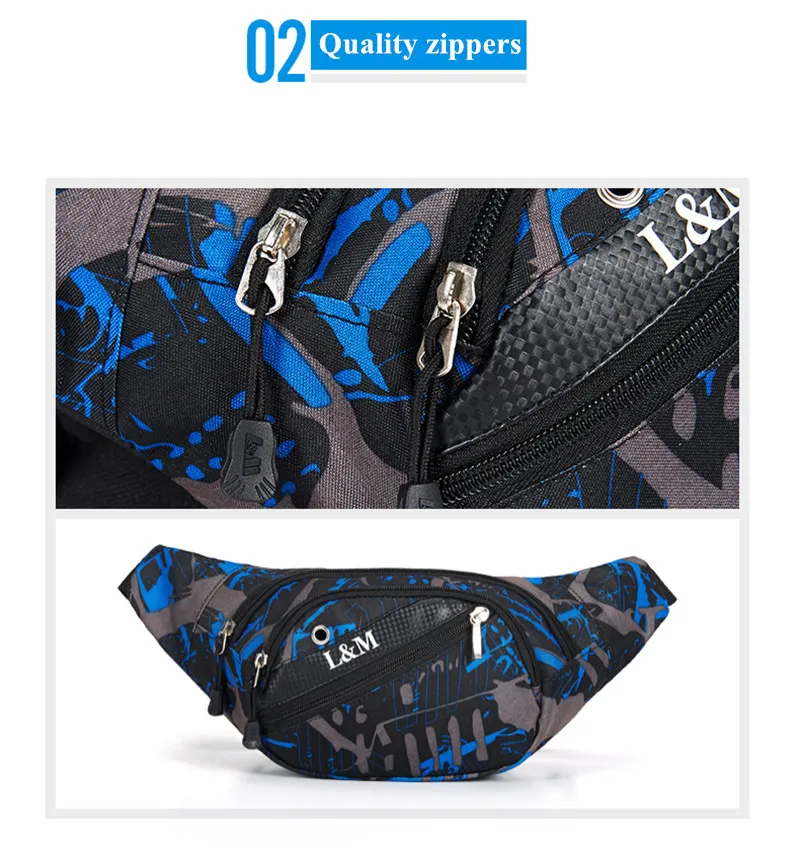 Bolsa de cintura unissex, bolsa esportiva para