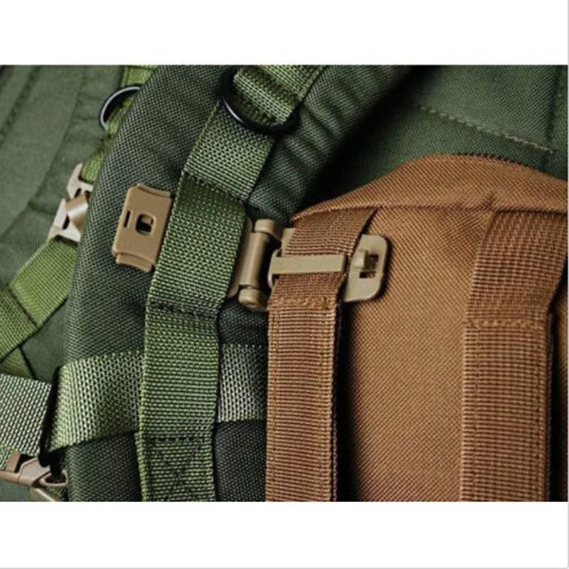 1 шт. практичная наружная сумка для рюкзака с ремнем и пряжкой, соединительная Пряжка, зажим 26 мм, аксессуары для инструментов для повседневного использования, черный/хаки