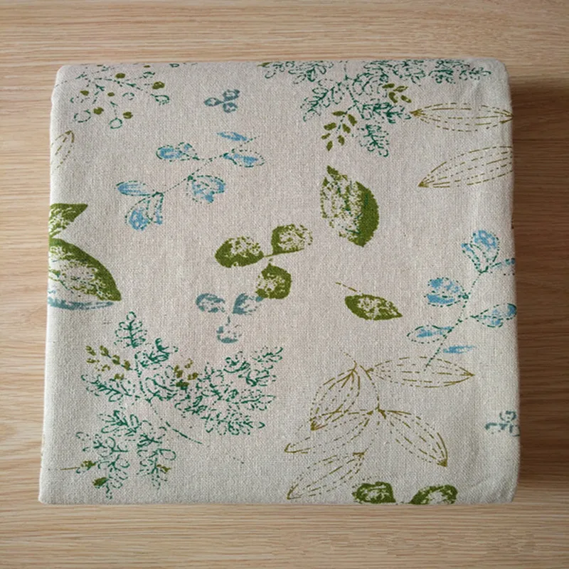 50x150cm Cotton Linen Fabric DIY Home Deco Cushion Tree Leaf SUN Motif 1104 E 