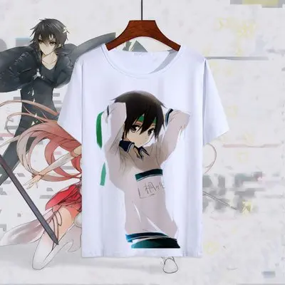 Обувь для вечеринки в Стиле косплей Sword Art Online футболка Юки Асуна футболки Для мужчин Для женщин топы с короткими рукавами SAO Kirito Kirigaya Kazuto забавные летние футболки - Цвет: 9