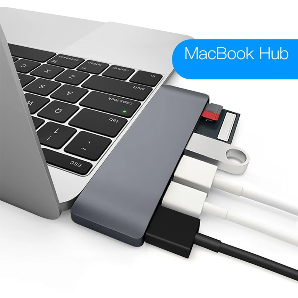 USB 3,0 концентратор type-C до 4 K HDMI зарядка SD Card Reader адаптер для MacBook Pro