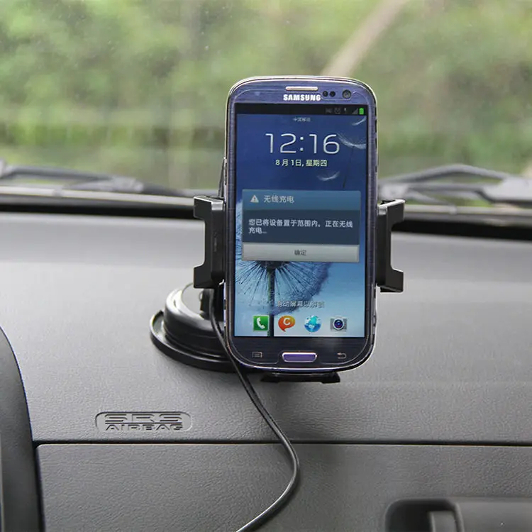 New Wireless Car Charger Transmitter pad In Car Charging + car holder