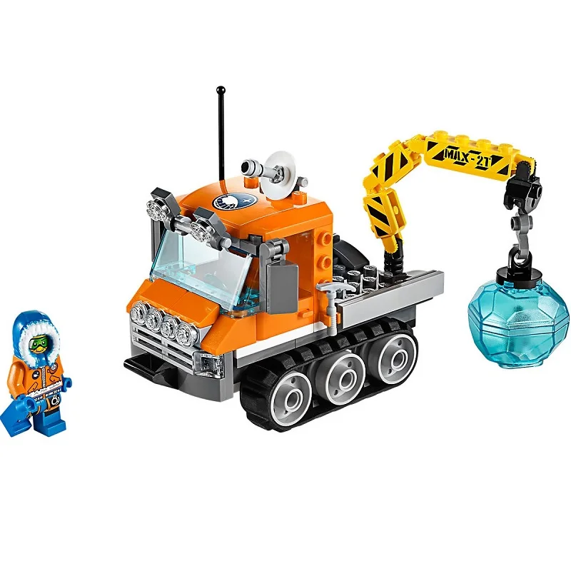 2019 Legoings все серии СОВМЕСТИМЫ Арктический город кирпичи снегоход льда CrawlerBuilding