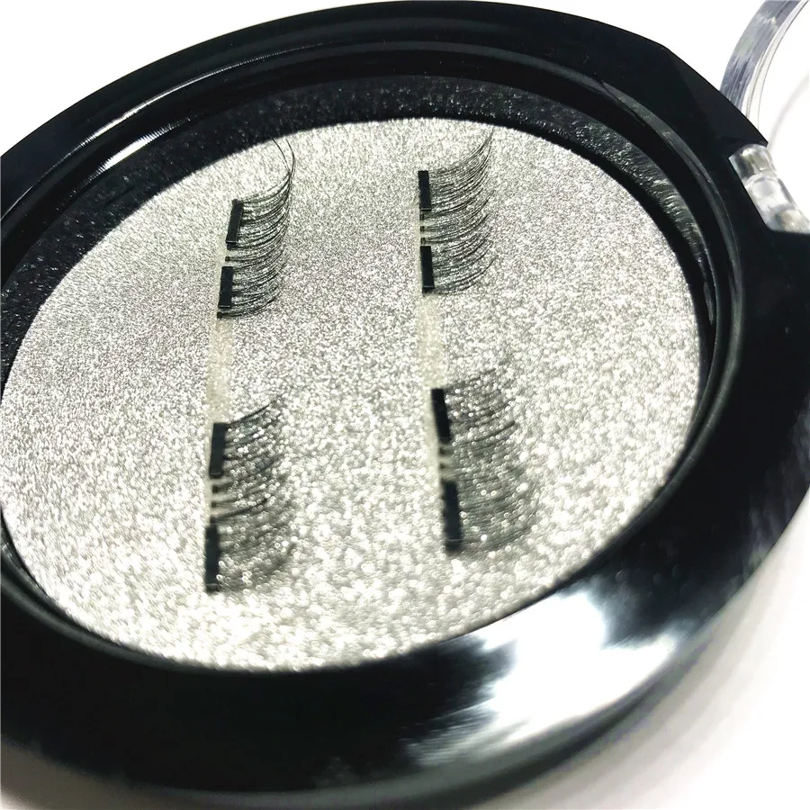 

4 Pcs/Pairs 3D Magnetic false eyelash, A01, natural charm, easy to wear.