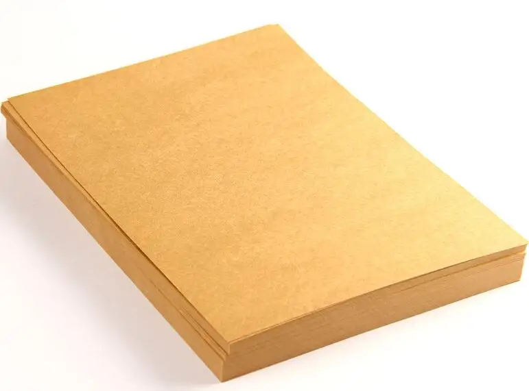 100 200Sheets A5 коричневая крафт бумага сделай сам для изготовления карт 250gsm 300gsm 400gsm