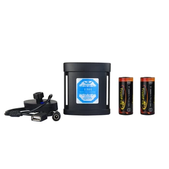 

Waterproof USB +DC 5V 8.4V 10000mah 2x 26550 Bike Light Battery Pack Case Extrernal Power Bank For Bicycle Lamp Mobile Phone