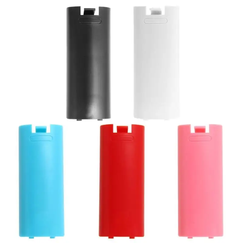 For Nintendo Wii White/Black/Blue/Red/Pink Battery Cover Case Back for Nintendo Wii Remote Controller Hot 