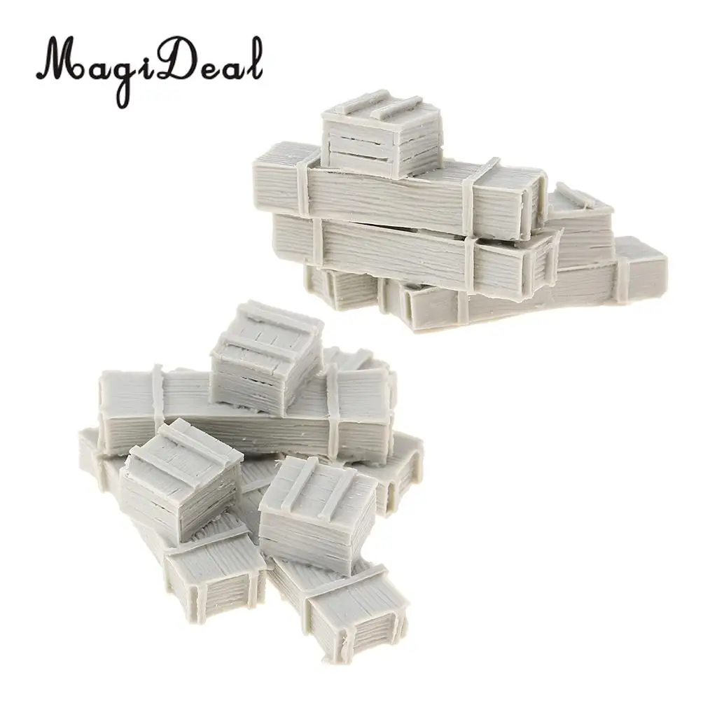 Tooyful 1/35 Resin Figure Kits Bullet Boxes Miniature War Game Accessory Unpainted