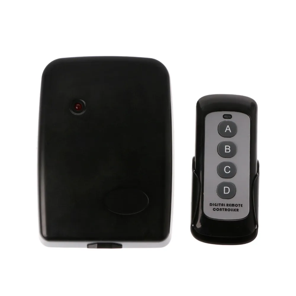 AC 220V 4CH Wireless Remote Control System Switch Receiver 4 Buttons 433Mhz