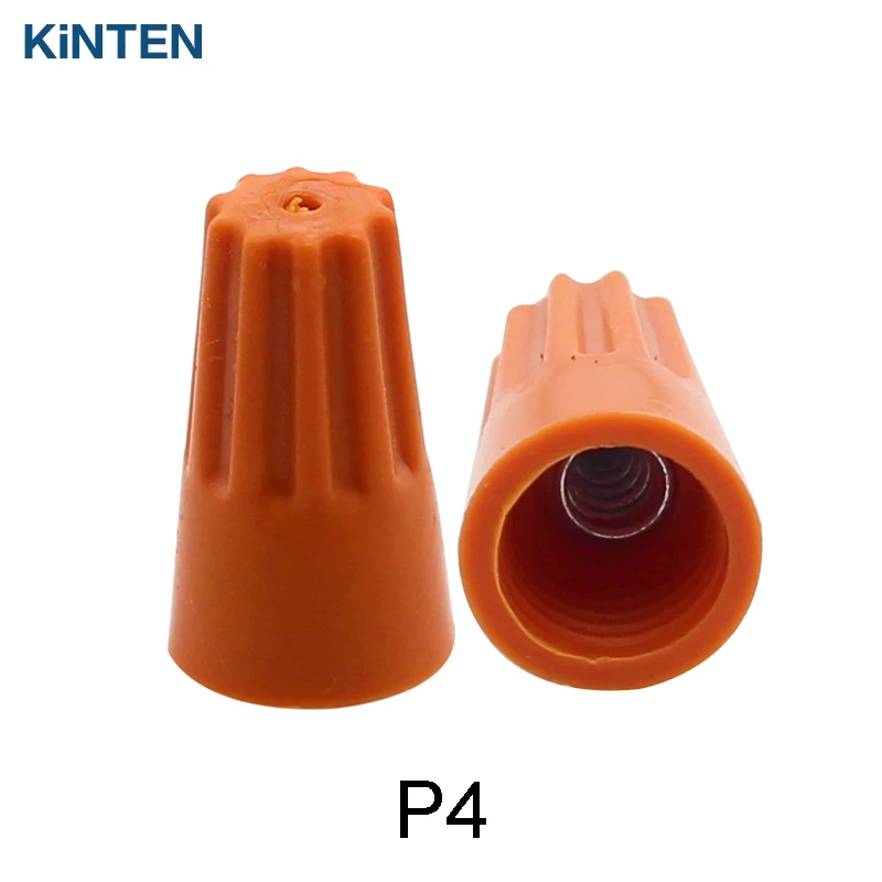 

Wire Terminals Rotary Closed Terminals Spiral Crimping Cap P4 500pcs / pack