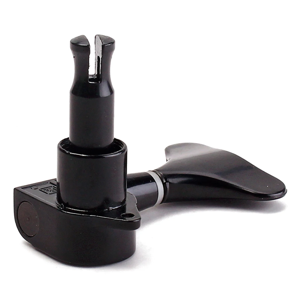 Black Acoustic Guitar Sealed Tuners Tuning Pegs Machine Heads Part 2R2L for 4 String Bass