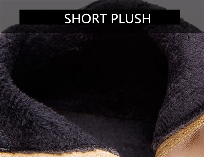 Cuculus Мода Швейные из натуральной кожи Зимние женские ботильоны теплые короткие плюшевые ботинки внутри Резиновая подошва Нескользящая Для женщин обувь 1790
