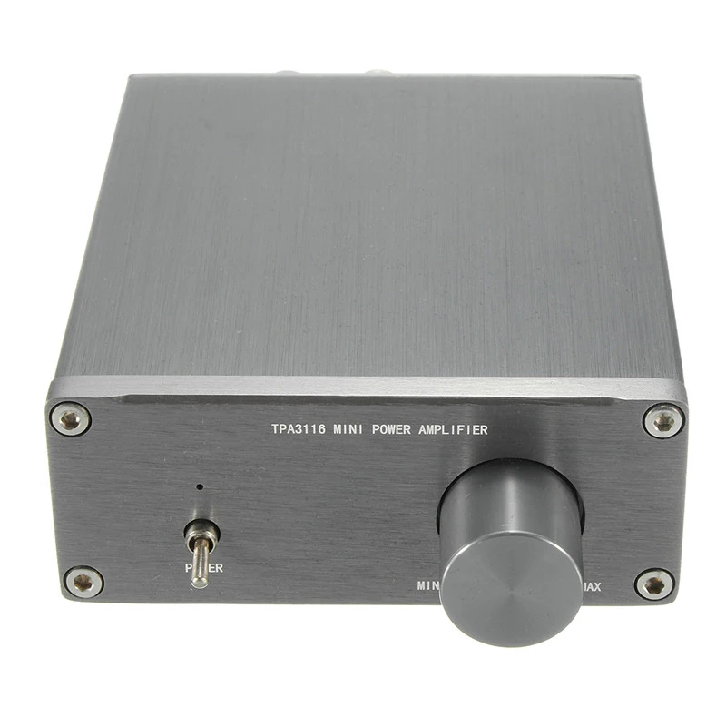 Аудио HiFi класс 2,0 аудио стерео цифровой усилитель мощности TPA3116 расширенный 2*50 Вт мини домашний алюминиевый корпус amp