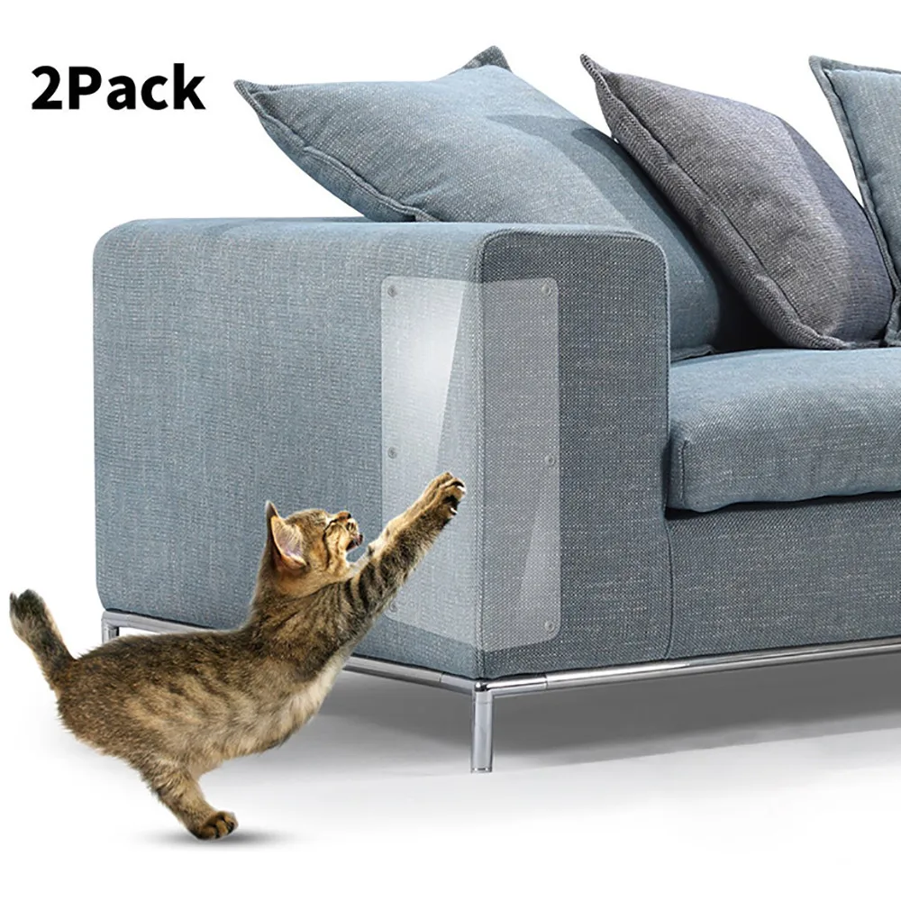 

2Pcs/set Pet Cat Large Scratch Guard Mat Cats Scratching Post Furniture Sofa Claw Protector Pads For Upholstery Leather Chairs