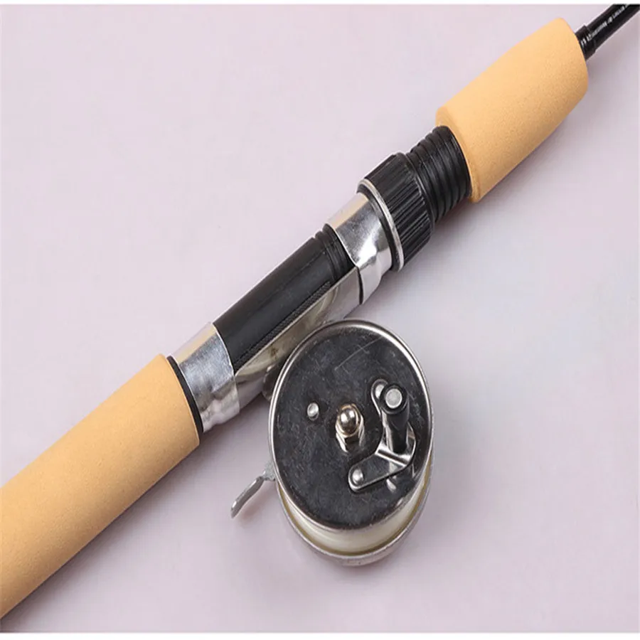 Portable Winter Ice Fishing Rod Adjustable Glass Firbe Spinning Casting Hard Telescopic Folded Fishing Rod With Reel Wheel (7)
