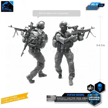 

1/35 Modern US Machine Gunners Commandos Resin Soldiers BEE-13