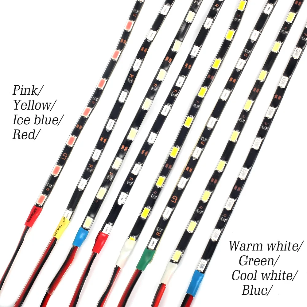 DC12V узкая сторона 5730 гибкий Светодиодные ленты света 4,7 мм Ширина Водонепроницаемый автомобиля декоративное освещение Освещение в помещении