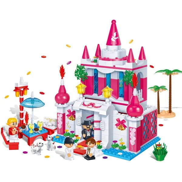

Princess Castle Bricks Wedding Series Happy Palace Building Blocks for Girls Educational DIY Building Block Sets Bricks Toys