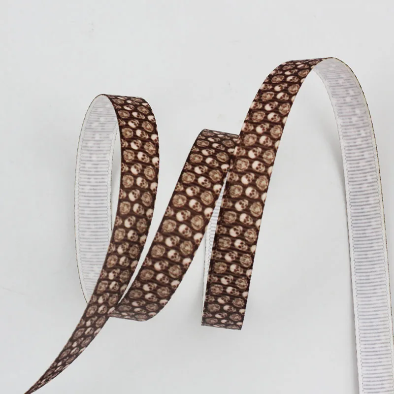 

9mm/16mm/22mm/25mm/38mm/75mm Shantou print grosgrain ribbon 10/25/50yards DIY gift wrap sewing wedding decor ribbon