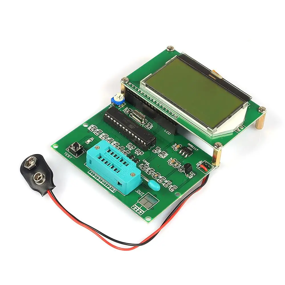 

LCR-T7 Transistor Tester ESR LCR Meter Square Wave Generator 12864 LCD Display with backlight Graphical Multi-function Tester
