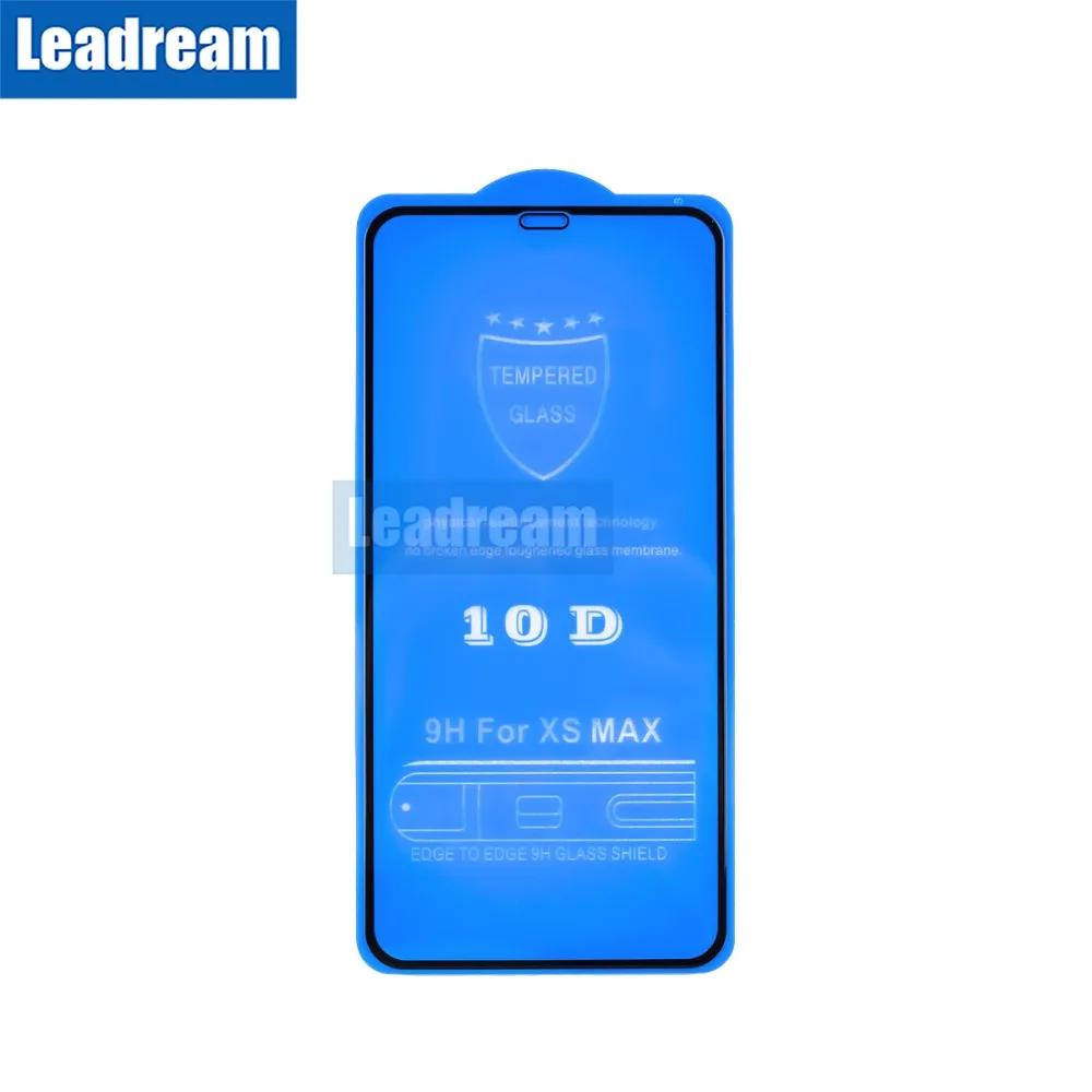 Leadream 300 шт 10D Защитное стекло для экрана iPhone 11 Pro MAX X XR Xs Max 10D закаленное стекло для iPhone 6 6S 7 8 Plus