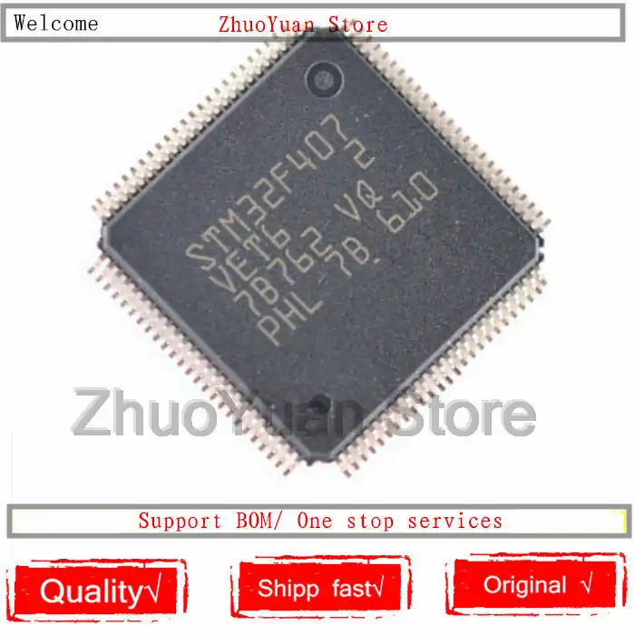 1 шт./лот новый оригинальный STM32F407VET6 STM32F407 LQFP-100 Cortex-M4 32-битный MCU IC чип - изображение