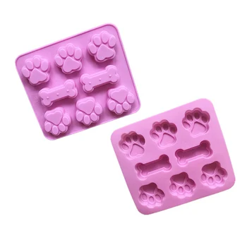 

DIY Cake Tools Lovely Silicone Cake Mold Dog Bones Chocolate Mould Dog Paw Cake Mould Creative Silicone Baking Mould