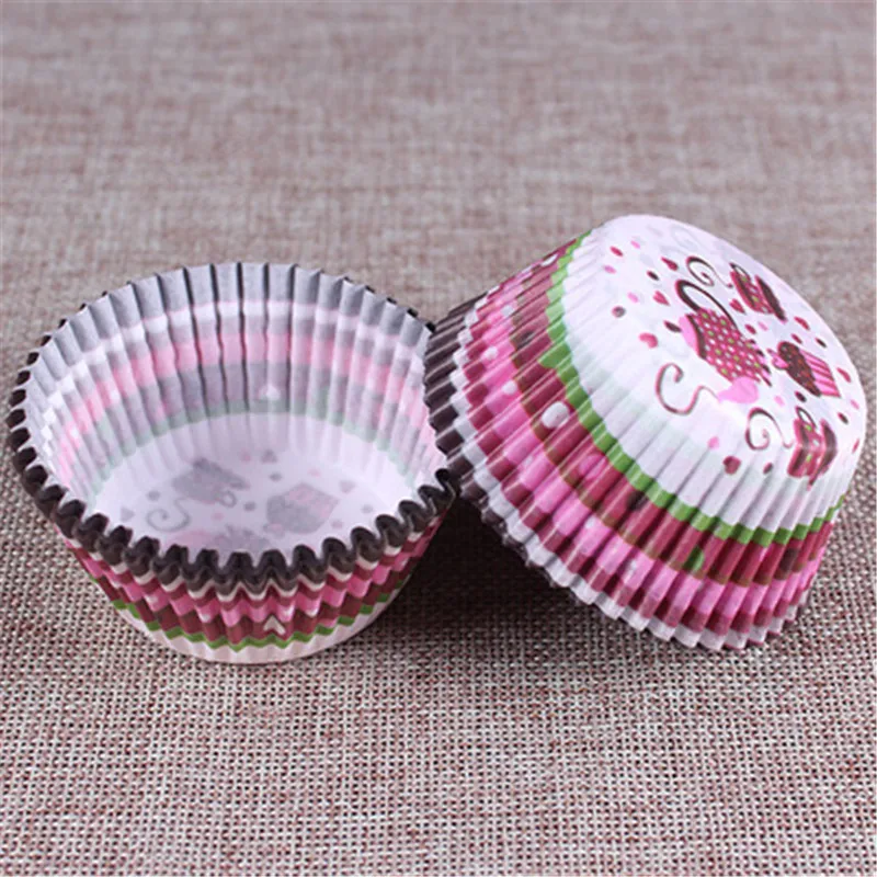 100 Pcs Paper Cake Cup Grease proof Cupcake Liner Baking Cup Muffin