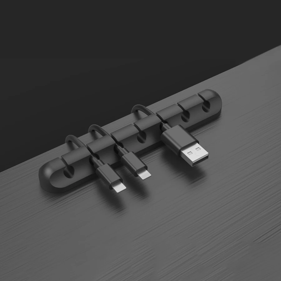 KHP Silicone Cable Organizer USB Cable Management Clips Cable Holder Protector For Mouse Headphone Earphone Desktop Cable Winder KHP Silicone Cable Organizer USB Cable Management Clips Cable Holder Protector For Mouse Headphone Earphone Desktop Cable Winder